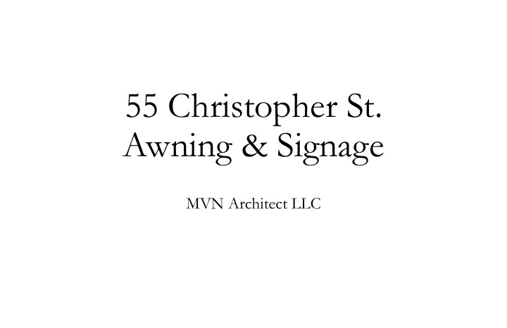 awning amp signage