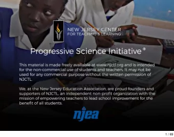 1 / 69  Algebra Based Physics  Simple Harmonic Motion  20151130  www.njctl.org  2 / 69  Table