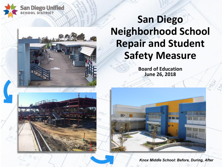 san diego neighborhood school repair and student safety