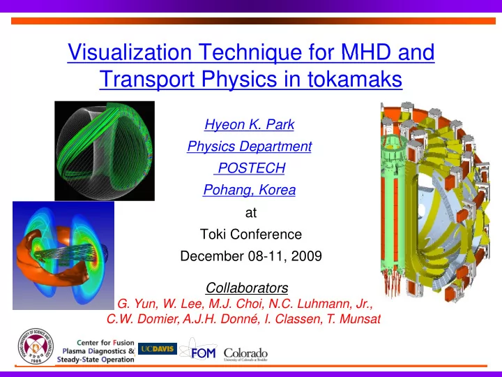 visualization technique for mhd and visualization