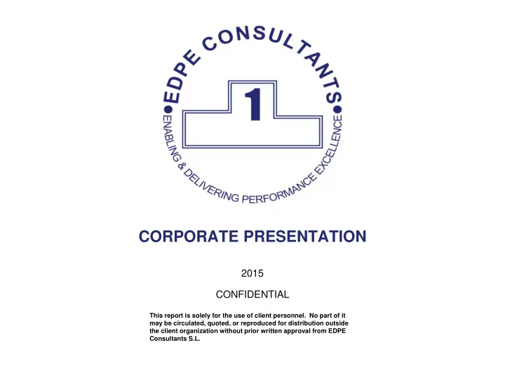corporate presentation