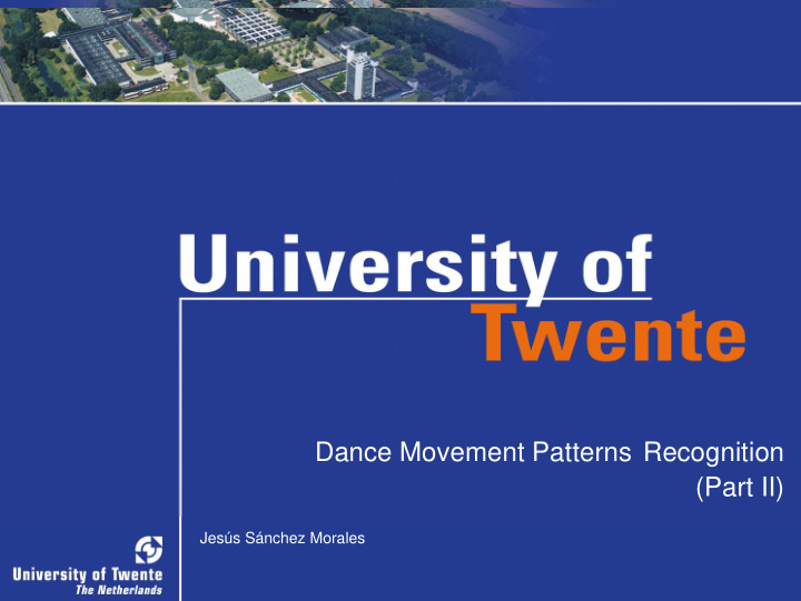 dance movement patterns recognition part ii