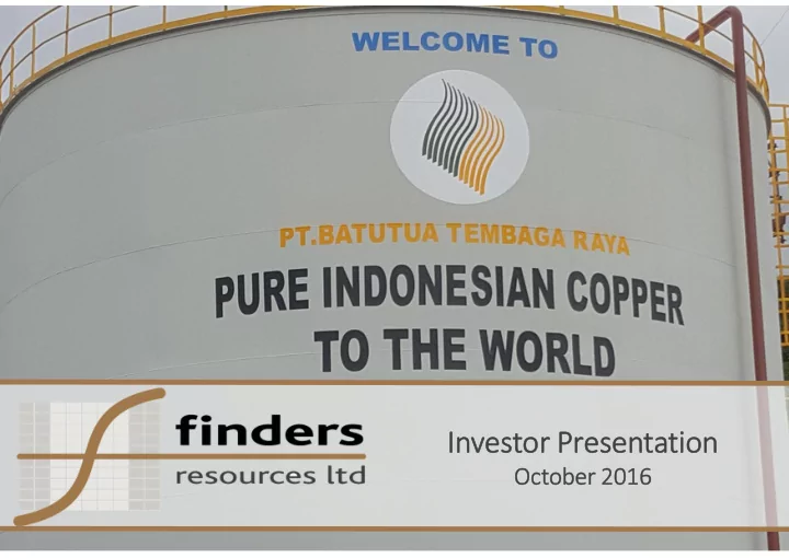 investor presentation