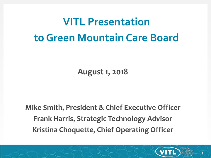 to green mountain care board