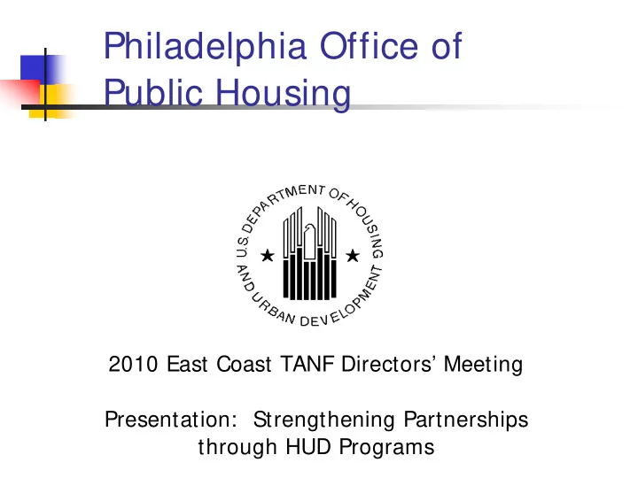 philadelphia office of public housing