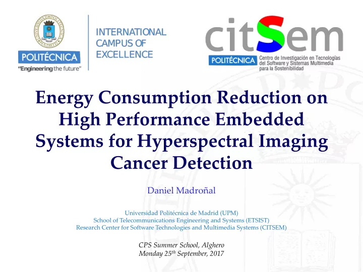 systems for hyperspectral imaging