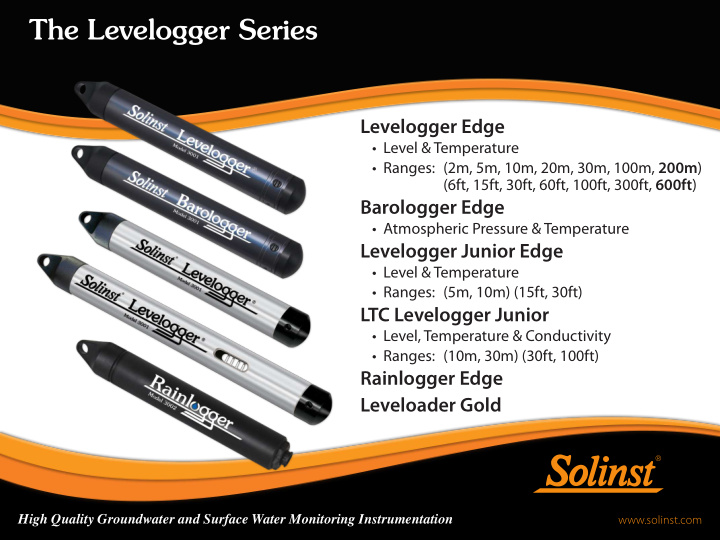 the levelogger series