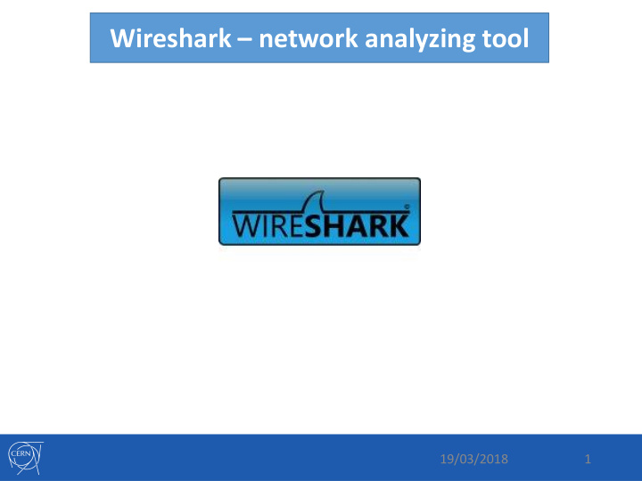 wireshark network analyzing tool