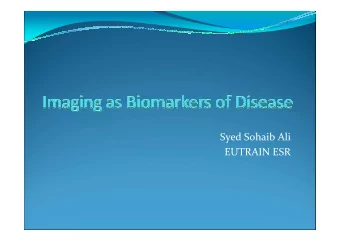 Syed Sohaib Ali  EUTRAIN ESR  Personal Background  Researcher  in Computer Vision and  Image