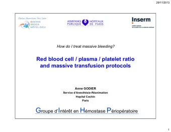 Conflicts of interest  Bayer  LFB  BMS-Pfizer  Octapharma  Boehringer-Ingelheim