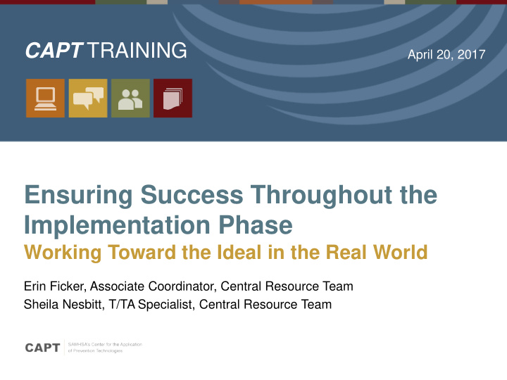 ensuring success throughout the implementation phase