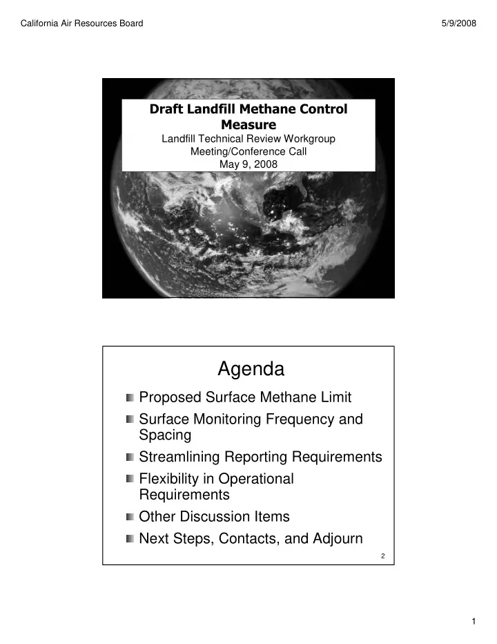 agenda