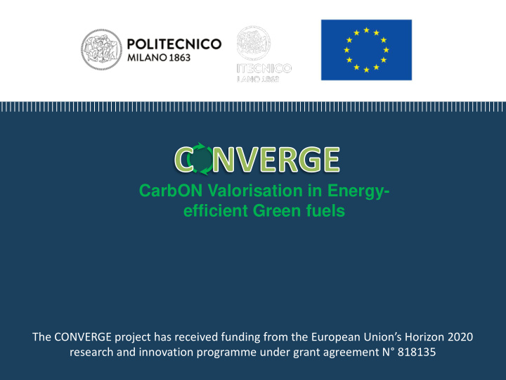 carbon valorisation in energy efficient green fuels