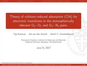 Theory of collision-induced absorption (CIA) for  electronic transitions in the atmospherically