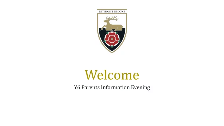 welcome