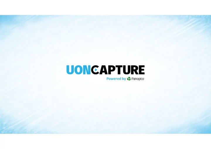 lecture capture project