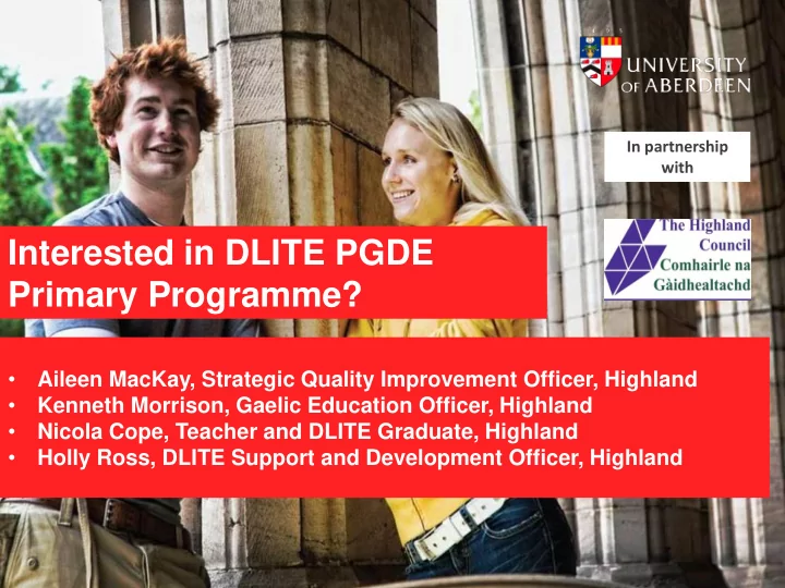 primary programme