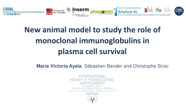 monoclonal immunoglobulins in