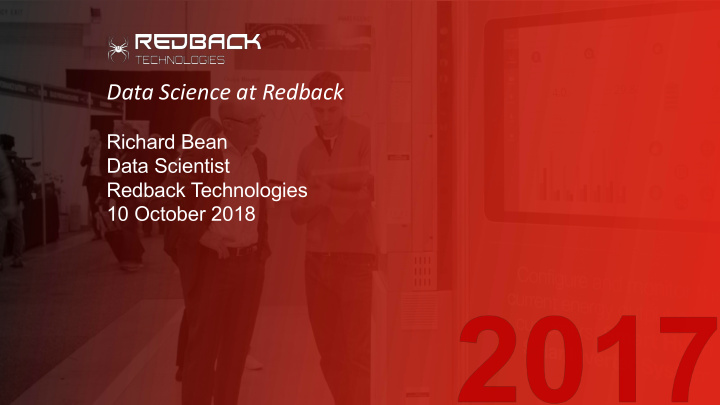 data science at redback