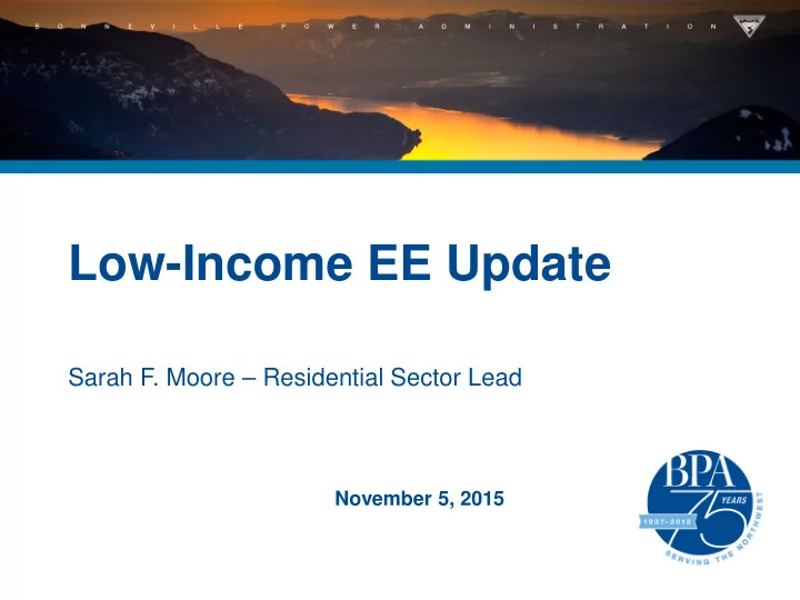 low income ee update