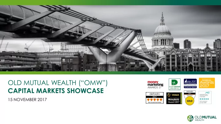 old mutual wealth omw capital markets showcase
