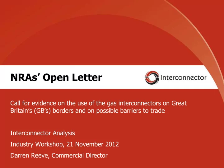 nras open letter