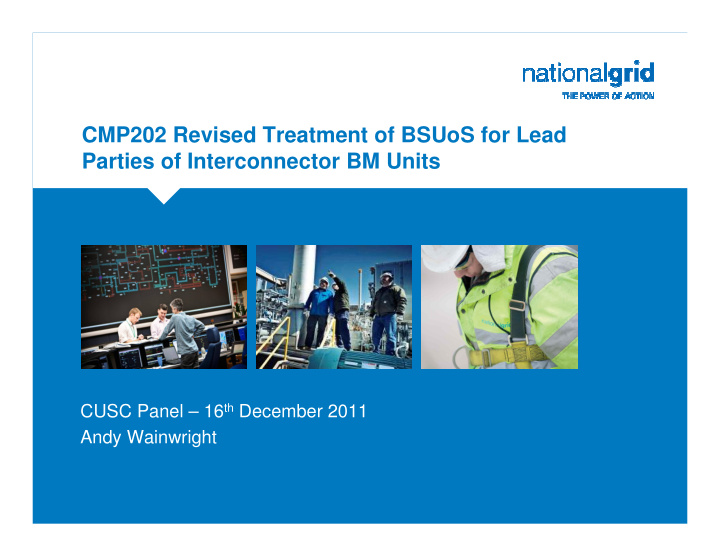 cmp202 revised treatment of bsuos for lead parties of