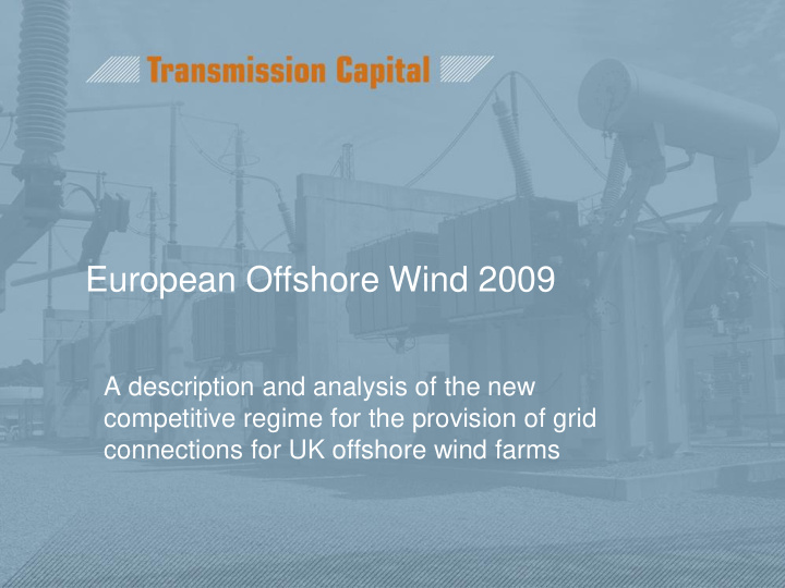 european offshore wind 2009