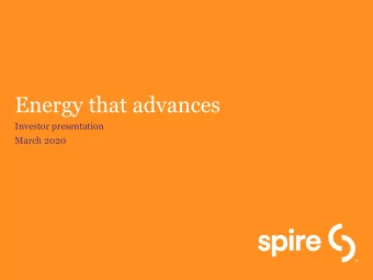 Energy that advances  Investor presentation  March 2020  Forward-looking statements and use of