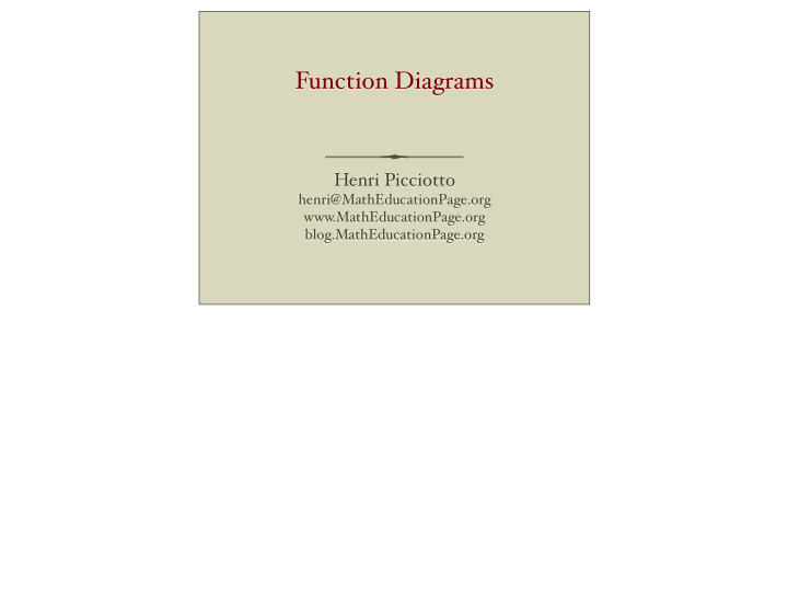 function diagrams