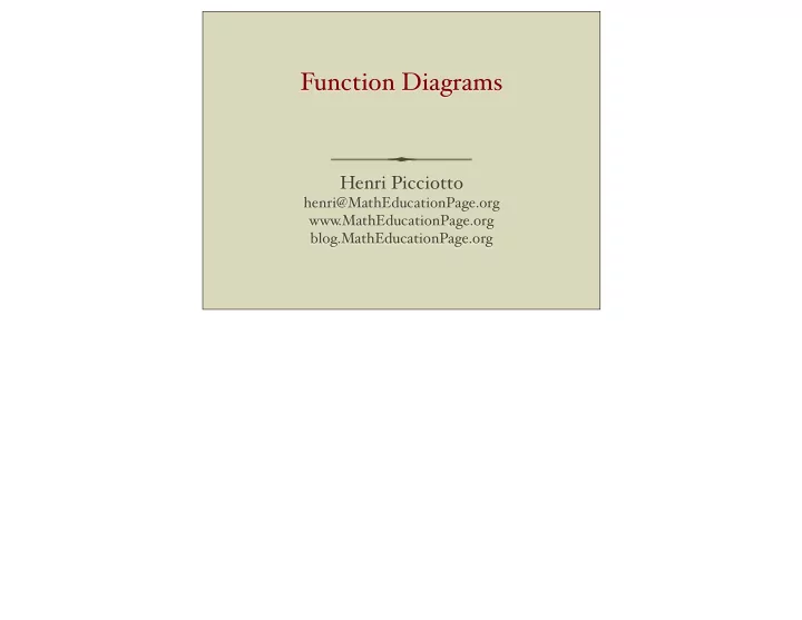 function diagrams