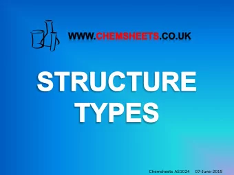Chemsheets AS1024    07-June-2015  IONIC e.g. NaCl  Solid  Gas  +  +  +    +  +
