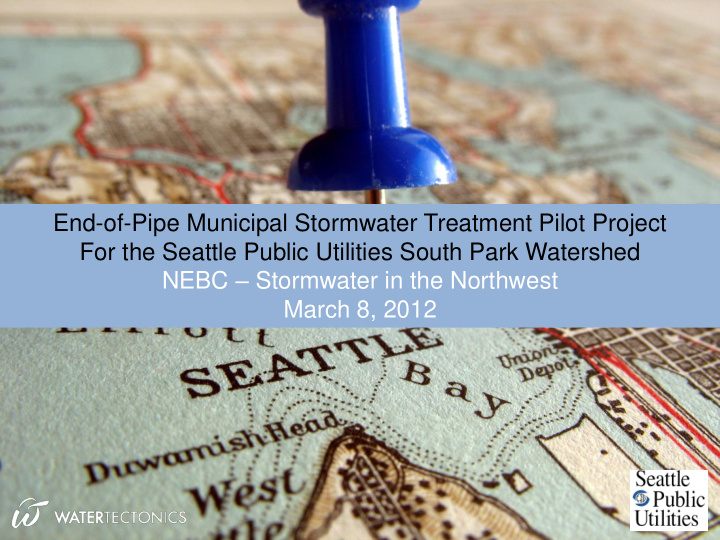 for the seattle public utilities south park watershed