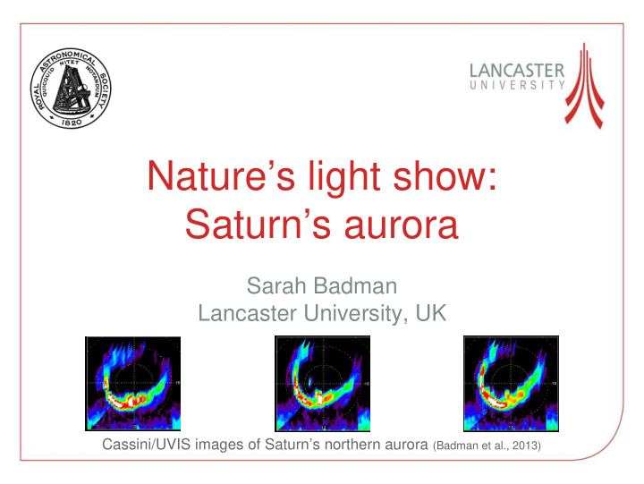 nature s light show saturn s aurora