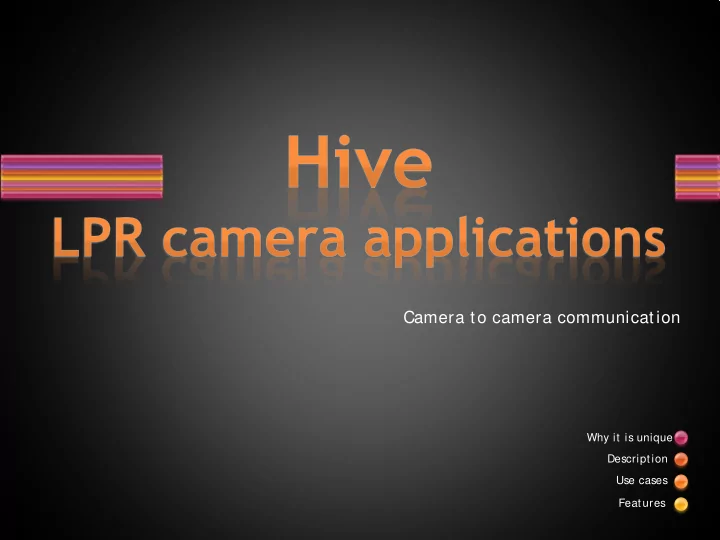 camera to camera communication