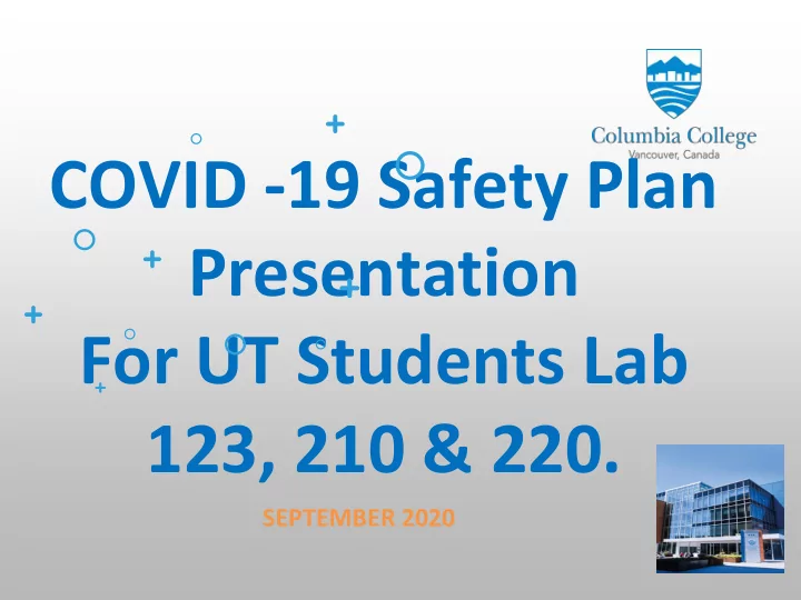 covid 19 safety plan