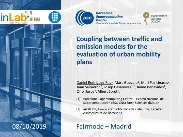 coupling between traffic and