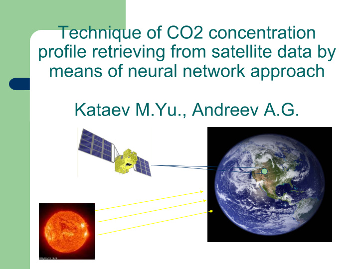 technique of co2 concentration profile retrieving from