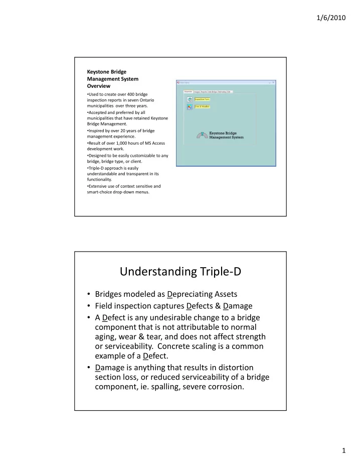 understanding triple d
