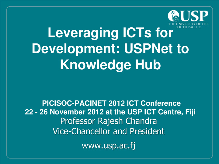 leveraging icts for