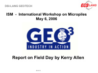 report on field day by kerry allen