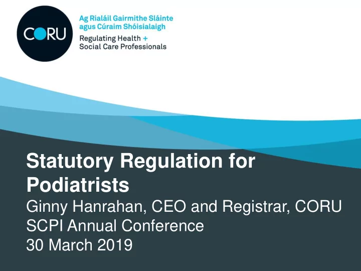 statutory regulation for
