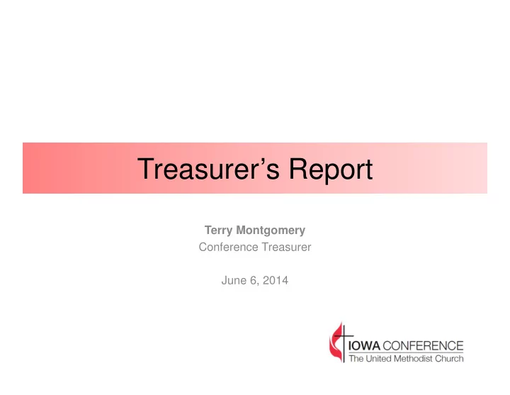 treasurer s report