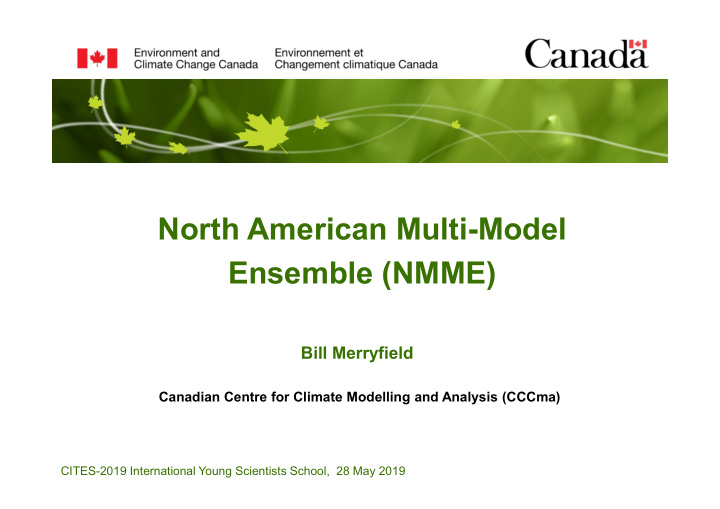 north american multi model ensemble nmme