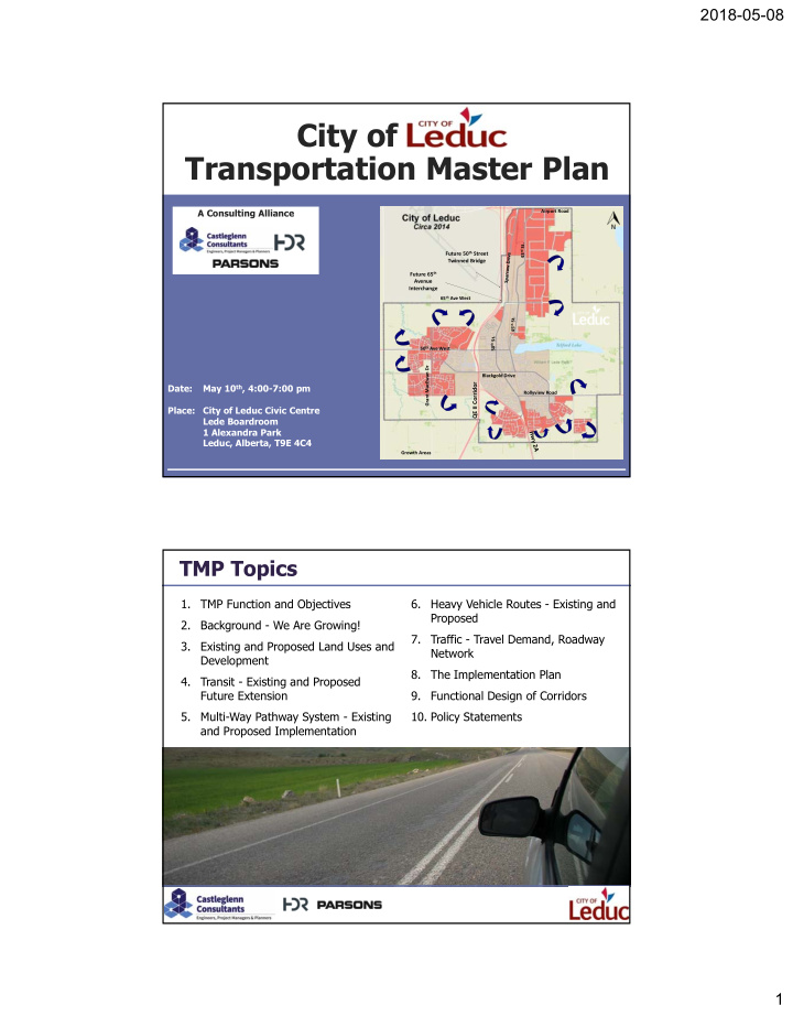 city of leduc transportation master plan
