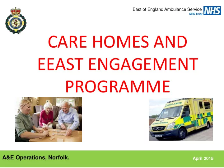 eeast engagement programme