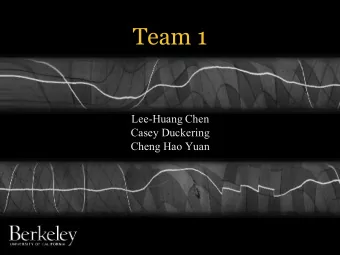 Team 1  Lee-Huang Chen  Casey Duckering  Cheng Hao Yuan  Vehicle Electronic Hardware  Two circuit