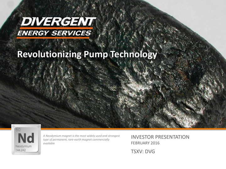 revolutionizing pump technology