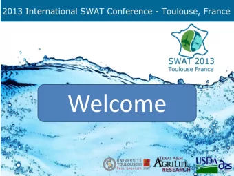 Welcome  Participants  200 peoples  40 countries  5 continents  Organisation  168 presentations :