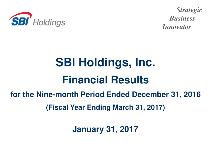 sbi holdings inc